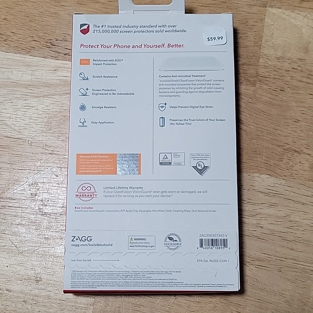 ZAGG Invisible Shield screen protector for Galacy S21 5G